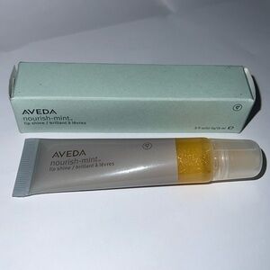 Aveda Nourish-mint Rehydrating Lip Glaze Lip Gloss New in Box - Golden Prism